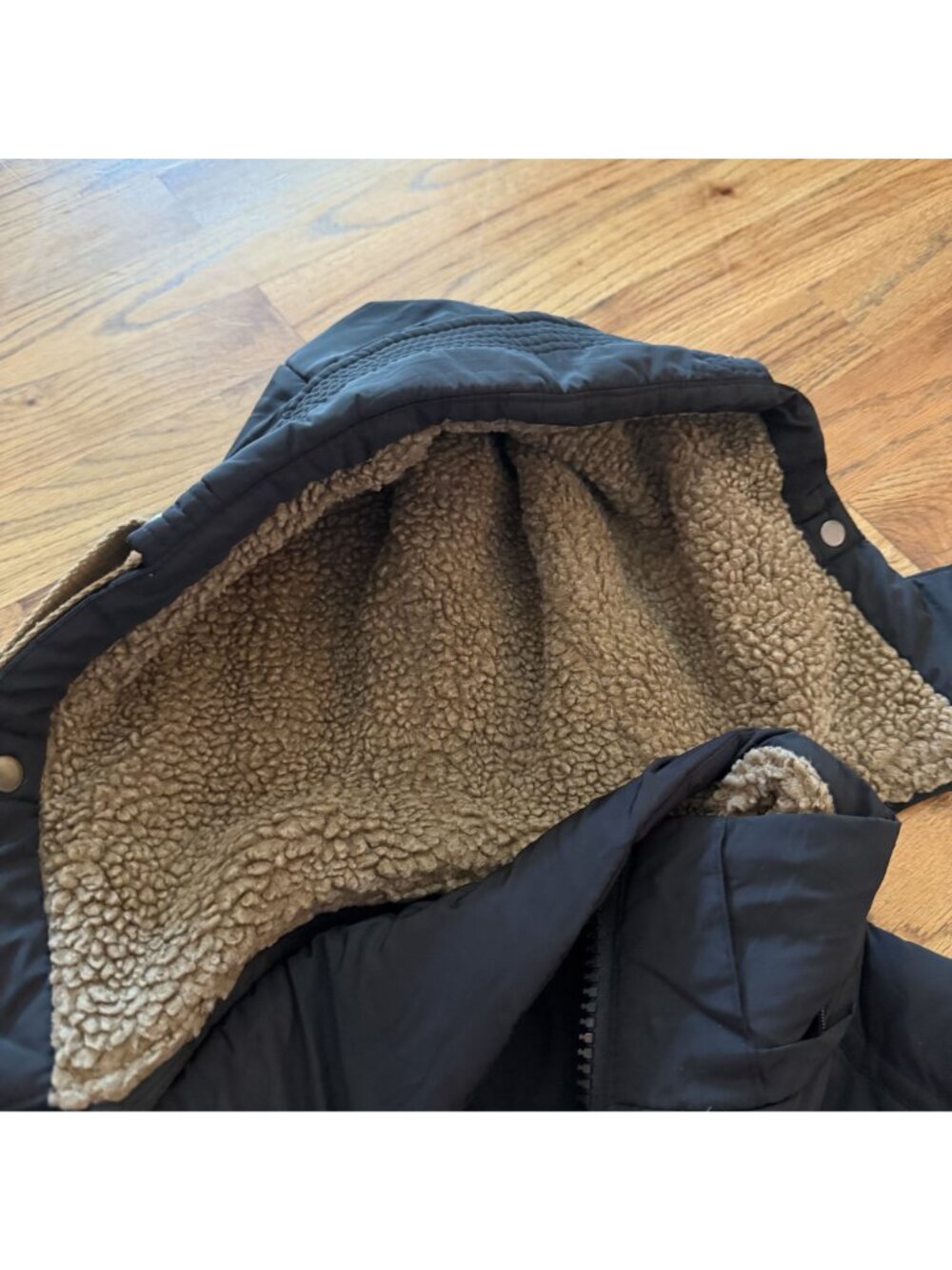 J Sports Hooded Black Coat Jacket Youth XL 13-14 Warm Coat - Picture 7 of 9